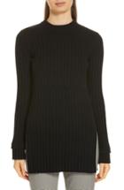 Women's Nordstrom Signature Rib Knit Cashmere Tunic - Black