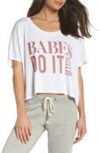 Women's The Laundry Room Babes Do It Better Crop Tee - White