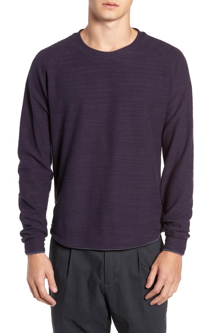Men's Descendant Of Thieves 250 Loft Slubbed Crewneck Sweater, Size - Blue