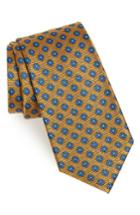 Men's Nordstrom Men's Shop Notting Hill Neat Silk Tie, Size - Metallic
