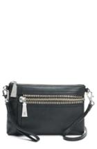 Frye Lena Leather Crossbody Bag - Black