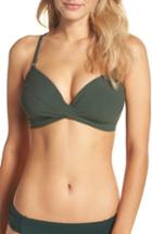 Women's Robin Piccone Ava Underwire D-cup Bikini Top - Green