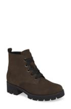 Women's Gabor Lug Sole Bootie M - Brown