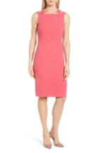 Women's Boss Daphima Compact Crepe Sheath Dress - Pink