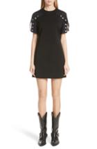 Women's Calvin Klein 205w39nyc Policeman Button Sleeve Dress Us / 38 It - Black