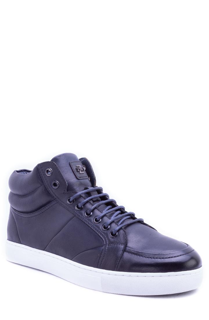 Men's Zanzara Tassel Mid Top Sneaker .5 M - Blue