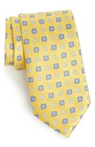 Men's Nordstrom Men's Shop Medallion Silk Tie, Size X-long - Metallic