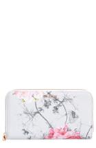 Women's Ted Baker London Byra Babylon Print Leather Matinee Wallet - Grey