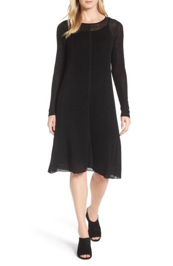 Women's Eileen Fisher Organic Linen Blend A-line Dress
