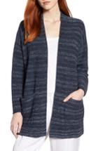 Women's Eileen Fisher Stripe Tencel Blend Cardigan
