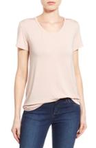 Women's Halogen Modal Jersey V-neck Tee, Size - Pink
