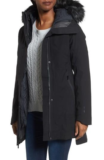 Women's The North Face Cryos Gore-tex Tri-climate Down Waterproof & Windproof 3-in-1 Jacket - Black