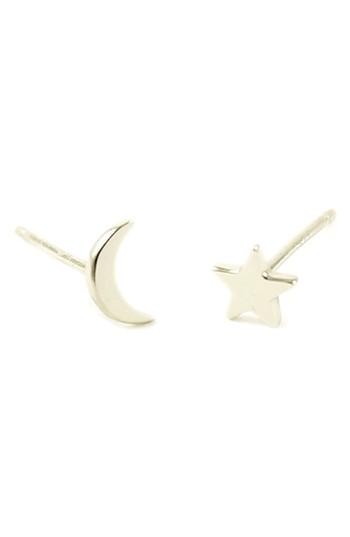 Women's Kris Nations Star & Moon Stud Earrings