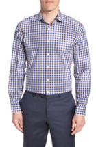 Men's Nordstrom Men's Shop Trim Fit Check Dress Shirt .5 32/33 - Brown