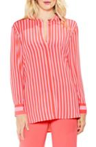 Women's Vince Camuto Debut Mix Stripe Tunic, Size - Pink