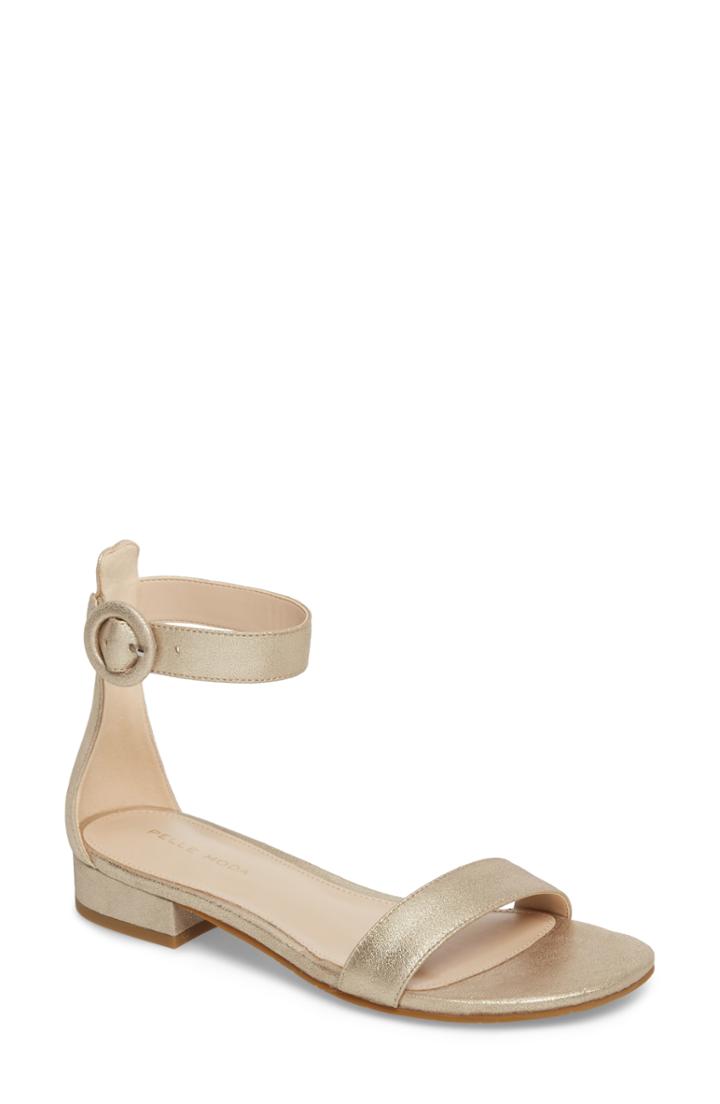 Women's Pelle Moda Newport Sandal M - Metallic
