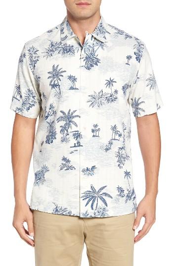 Men's Tori Richard Isle Escape Short Sleeve Sport Shirt - White