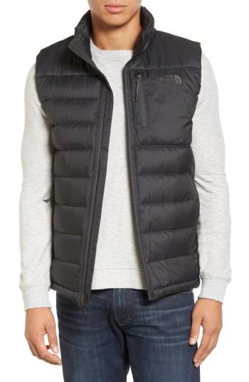 Men's The North Face Aconcagua Down Vest - Grey
