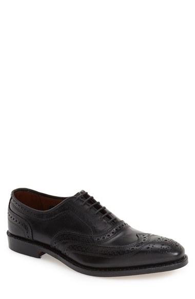 Men's Allen Edmonds 'mcallister' Wingtip .5 Ee - Black (online Only)