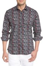 Men's Jared Lang Camera Print Long Sleeve Sport Shirt