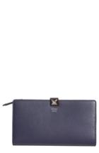 Women's Fendi Studded Continental Leather Wallet -
