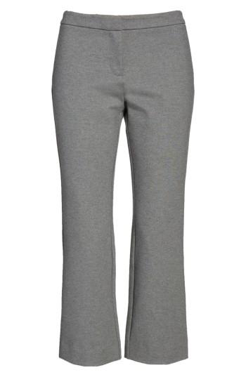 Women's Halogen Kick Flare Knit Ankle Pants - Grey
