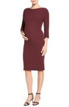 Women's Tees By Tina 'crinkle' Maternity Dress, Size - Red