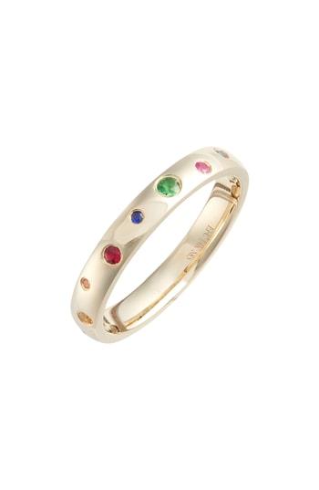 Women's Ef Collection Rainbow Speckled Stacking Ring