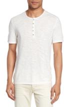 Men's John Varvatos Star Usa Melange Knit Henley, Size - White