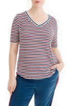 Women's Universal Standard For J.crew V-neck Tee, Size - Red