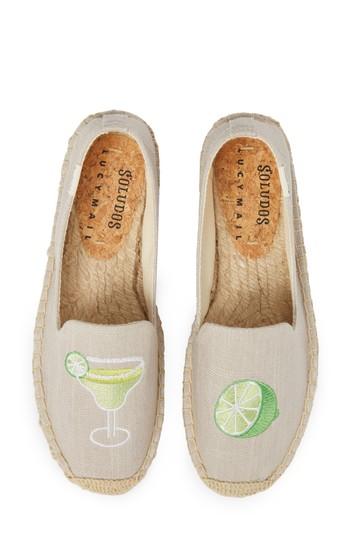 Women's Soludos Margarita Platform Espadrille M - Grey
