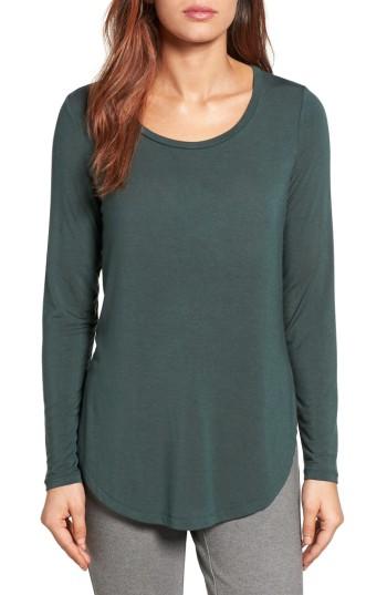 Women's Halogen Long Sleeve Knit Tunic - Green