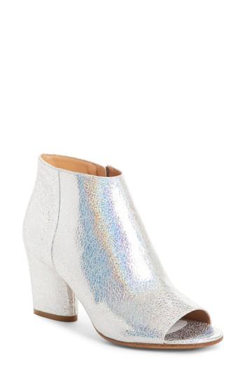Women's Maison Margiela Metallic Open Toe Ankle Boot Us / 39eu - Metallic