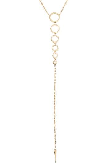 Women's Bony Levy Geo Circle Y-necklace (nordstrom Exclusive)