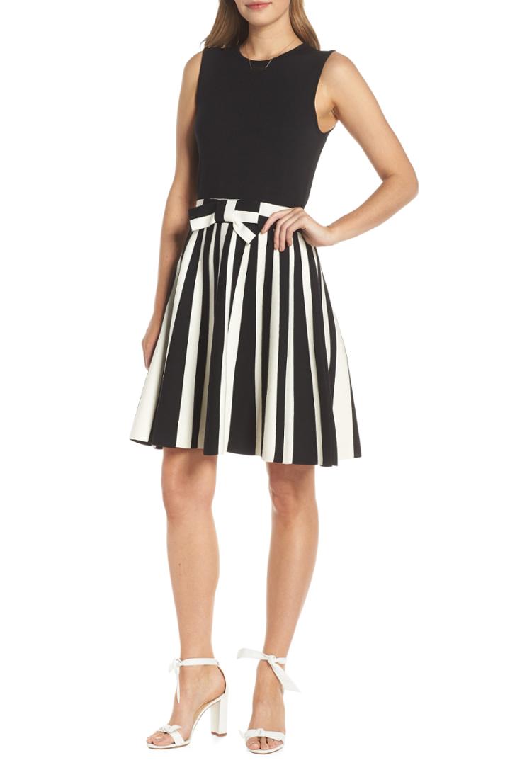 Women's 1901 Bow Front Sweater Dress - Black