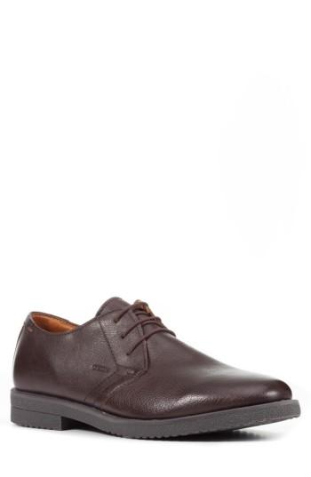 Men's Geox Brandled Plain Toe Derby Us / 39eu - Brown