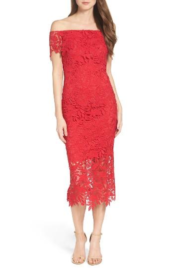 Women's Shoshanna Madison Off The Shoulder Dress