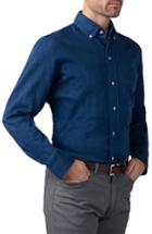 Men's Ledbury Indigo Arnett Slim Fit Sport Shirt 34 - Blue