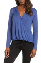 Women's Gibson Surplice Knit Top - Blue