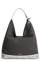 Celine Dion Softy Metallic Canvas Hobo - Black