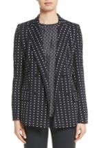 Women's Max Mara Tence Polka Dot Blazer - Blue