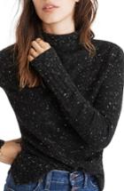 Women's Madewell Donegal Inland Turtleneck Sweater, Size - Black