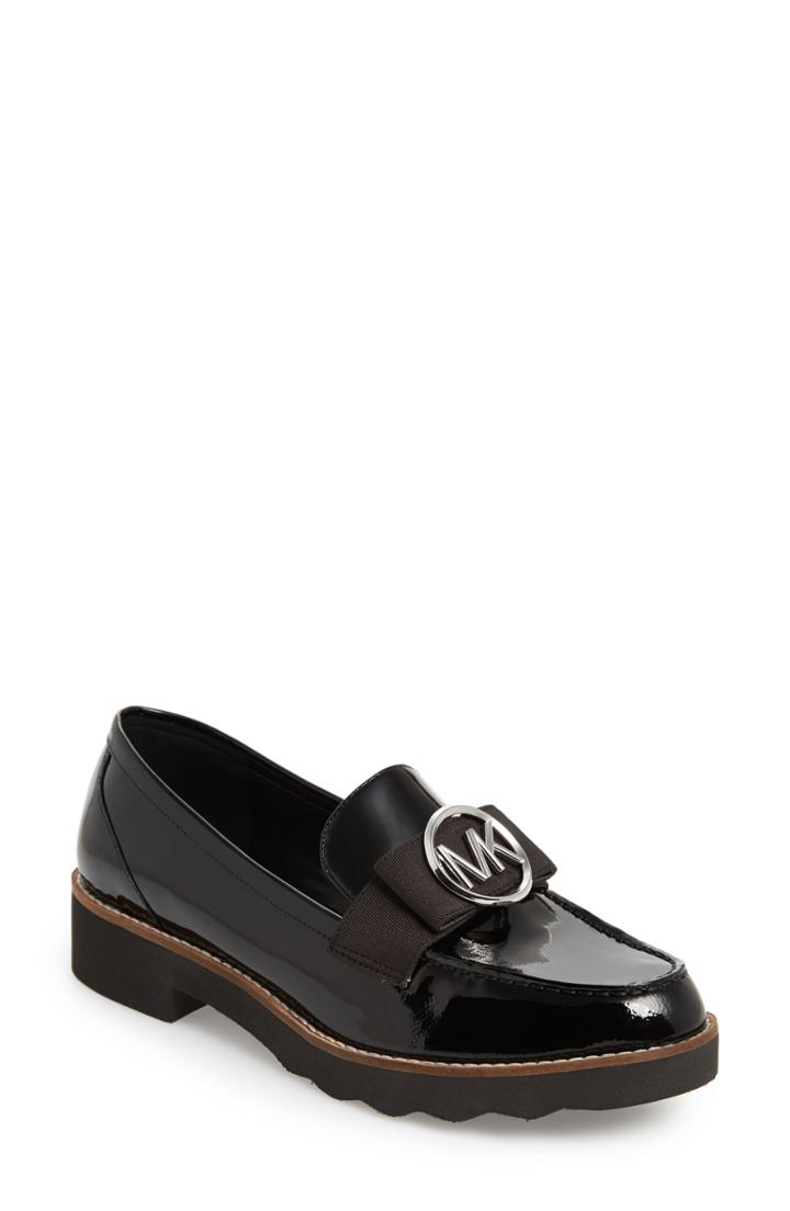 Women's Michael Michael Kors Aden Loafer .5 M - Black