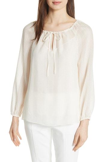 Women's Tory Burch Natalie Silk Blouse - Ivory