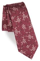 Men's Paul Smith Floral Silk Tie, Size - Red