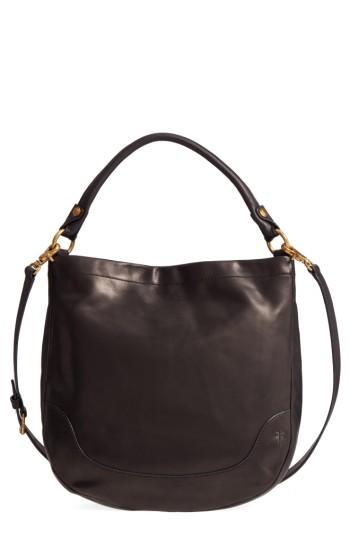 Frye Melissa Leather Hobo - Black