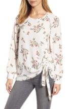 Women's Halogen Side Cinch Top - Ivory