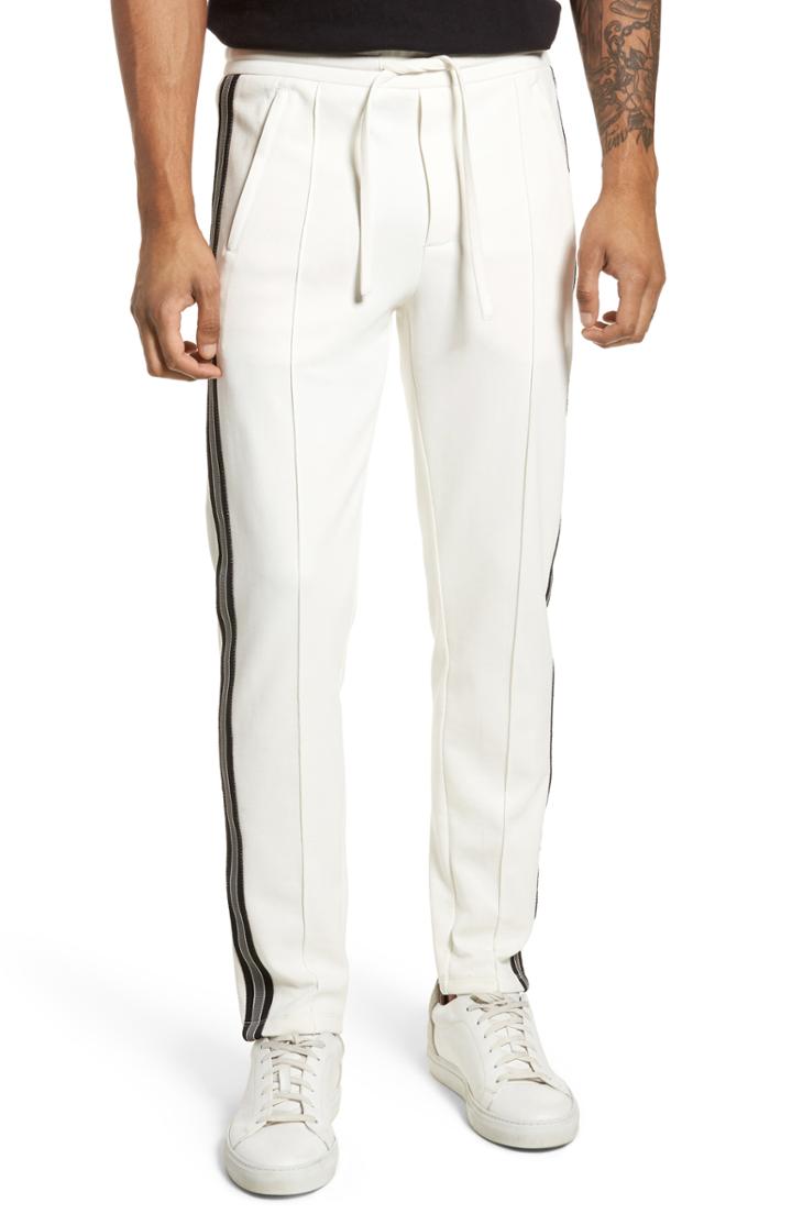 Men's Vince Slim Fit Track Pants, Size - Ivory