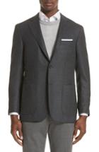 Men's Canali Kei Classic Fit Wool Blazer Us / 56 Eu R - Grey