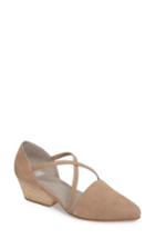 Women's Eileen Fisher Poet Crisscross Pump M - Green